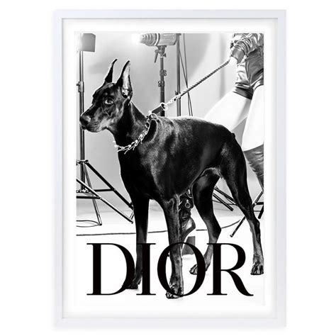 dior dog bag|dior dog wall art.